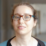 A woman with glasses